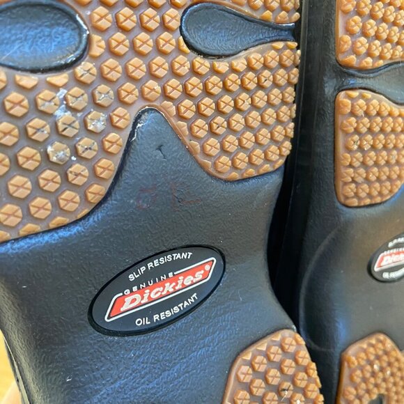 Dickies Womens Professional Black Leather Slip-On Clogs lightweight in 8.5 - Picture 10 of 15